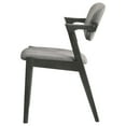thumbnail image 6 of DPlus Upholstered Demi Arm Dining Side Chairs Brown Grey and Black (Set of 2), 6 of 6