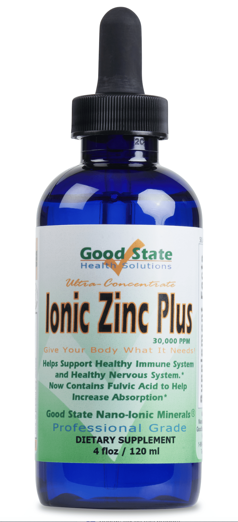 Liquid Ionic Zinc Plus Ultra Concentrate by Good State For Immune
