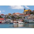 thumbnail image 2 of Jaynes Gallery 18x13 Gold Ornate Wood Framed with Double Matting Museum Art Print Titled - Caribbean-Grenada-St Georges Boats in The Carenage harbor, 2 of 4