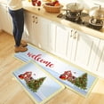 thumbnail image 5 of Kitchen Rug Mat Christmas Tree Stars, Set of 2, Anti-Fatigue Non-Skid Washable Kitchen Runner Rugs, Farmhouse Xmas Gifts Balls Soft Comfort Rug for Kitchen, Floor Home, Front of Sink, Laundry, 5 of 6