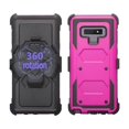 thumbnail image 4 of Samsung Galaxy Note 9 Case, Shock Proof Phone Case with Swivel Belt Clip Holster Combo [Kickstand] - Purple, 4 of 6