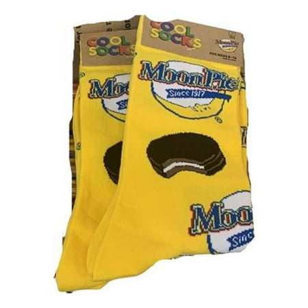 

Cool Socks Original Moon Pie Mens Womens Crew Funny Graphic Print Large