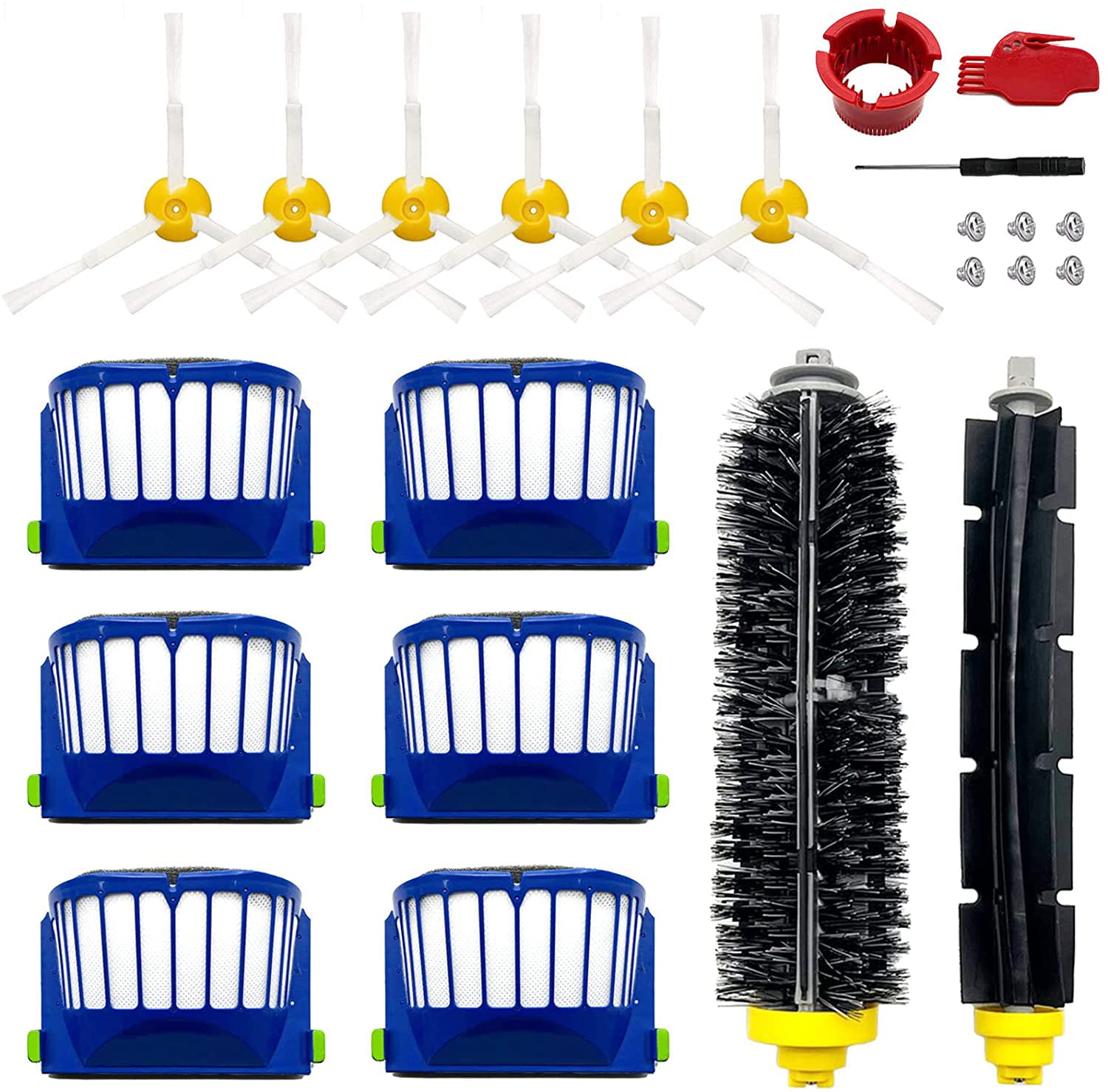 For iRobot Roomba 600 Series Replacement Brush and Filters Replenishment Kit 