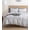 White, variant on Virtu Comforter Sets, Chevron Duvet Cover Set With Insert and Pillow Shams, 4-Pc All Season Bedding Comforter Set, King Gray