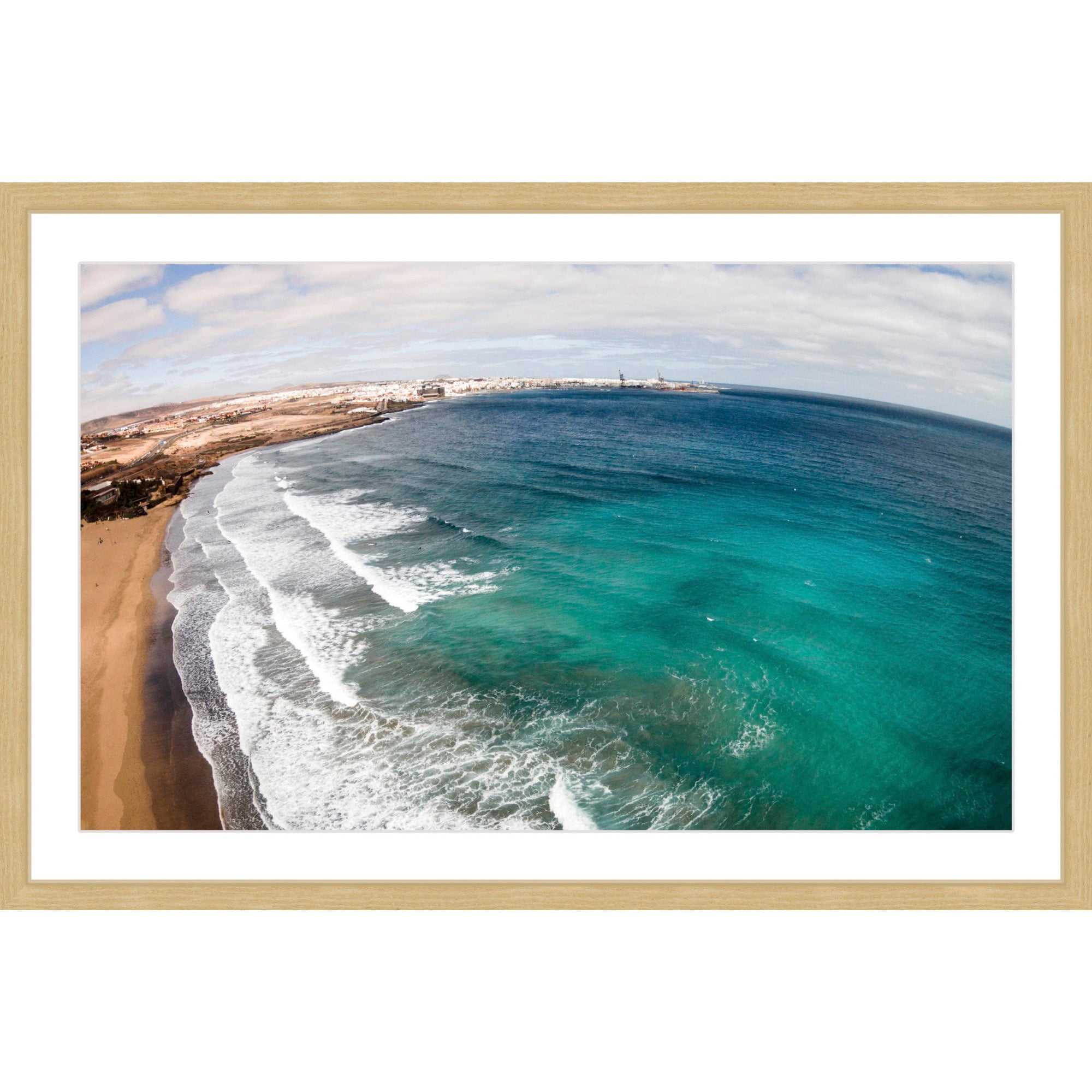 Marmont Hill "Wave after Wave" by Karolis Janulis Framed Painting Print