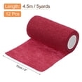 thumbnail image 2 of 12 Paquete Venda Cohesiva Elástica 4 Pulgadas x 5 Yardas Cinta Atlética Autoadhesiva Transpirable Rojo Profundo, 2 of 5