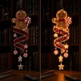 thumbnail image 7 of ZENVIVE Christmas Magic Spiral Hanging LED Lights, Hanging Xmas Decoration with Spiral Lights for Porch Entryway Doorway & Outdoor Holiday Decor, 7.8"(Gingerbread), 7 of 7
