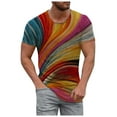 thumbnail image 3 of EQWLJWE 3D Print T-Shirts for Men, Men's Summer Comfy Daily Tops Short Sleeve Crewneck Tees Casual Cool Athletic Shirts, 3 of 5