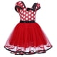 thumbnail image 1 of Disfraz Tutu Princesa IBTOM CASTLE Lunares Navidad Cumpleaños 4-5 Años Rojo+Orejas 3D, 1 of 2