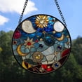thumbnail image 2 of Small Business Christmas Gift - Christmas Cards Nostalgic Stained Glass Hanging Ornament - Merry Christmas Tree Decor, Thoughtful Holiday Gift for Mom, Dad, Friends, Family, 2 of 3