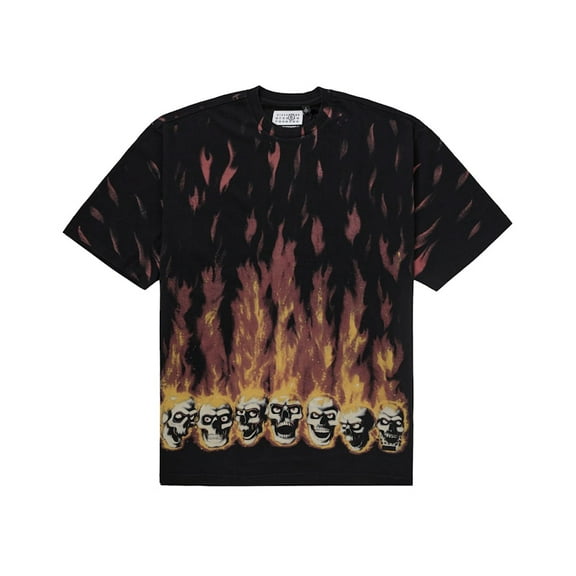 Supreme Men's MM6 Maison Margiela Liquid Blue Oversized Tee Black, from StockX