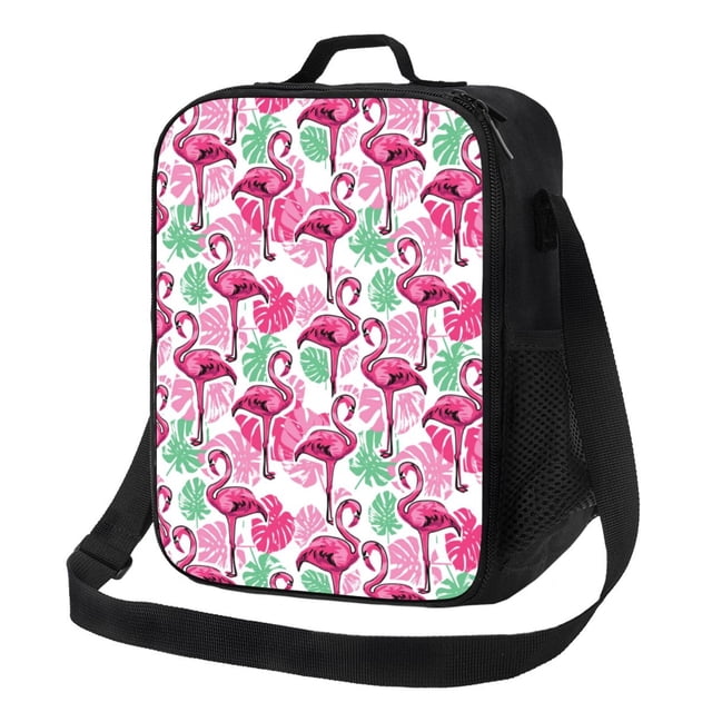 Fotbe Flamingo Lonchera Bolsa de Almuerzo para Hombres y Mujeres, Lonchera de Gran Capacidad, Bolsa de Almuerzo Reutilizable, Bolsa Térmica Aislante