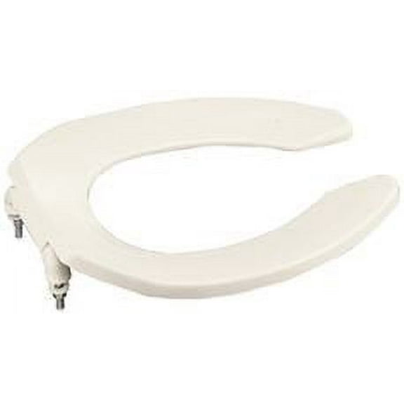 KOHLER K-4670-C-0 Lustra Elongated Toilet Seat with Check Hinge, White