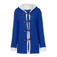 thumbnail image 5 of Cardigan Women Casual Knit Button Long Sleeve Thick Warm Hooded Outfits Clothes, 5 of 9