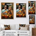 thumbnail image 4 of Designart "70S Lemonade Laughter In Pop Art" Woman Pop Art Floater Framed Wall Art Prints, 4 of 5