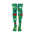 thumbnail image 4 of AWZXDE Halloween Knee‑High Socks‑Color Polka Dot Socks for Halloween Cosplay Event Carnival and Holiday Photo Props, 4 of 4