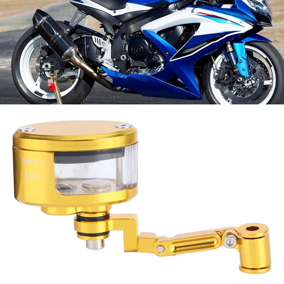 Duokon Front Brake Fluid Reservoir,CNC Aluminum Motorcbike Oil Cup Set Fit For Kawasaki ZX 6R 9R 10R
