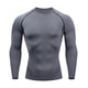 thumbnail image 5 of Jumpingount Ropa interior térmica para hombre, medias deportivas de secado rápido, capas Base para esquiar y correr, Tops, ropa deportiva de Gris,XL 2piezas, 5 of 6