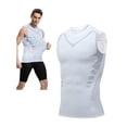 thumbnail image 3 of Migroa Mens Running Sport Tank Tops Gym Wicking Athletic Mesh Breathable Workout Sleeveless Shirts Base Layer Sports Workout Shirts for Basketball White 2XL, 3 of 5