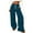 Dark Blue, variant on Turilly Wide Leg Joggers for Women Women's Casual Trousers Solid Color Large Size Running Fitness Sports Pants With Pockets
