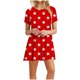 thumbnail image 1 of Vestidos de Verano de Mujer Cuello Redondo Manga Corta Impreso, Ligero Y Cómodo Vestidos Casuales para Mujeres, 1 of 9