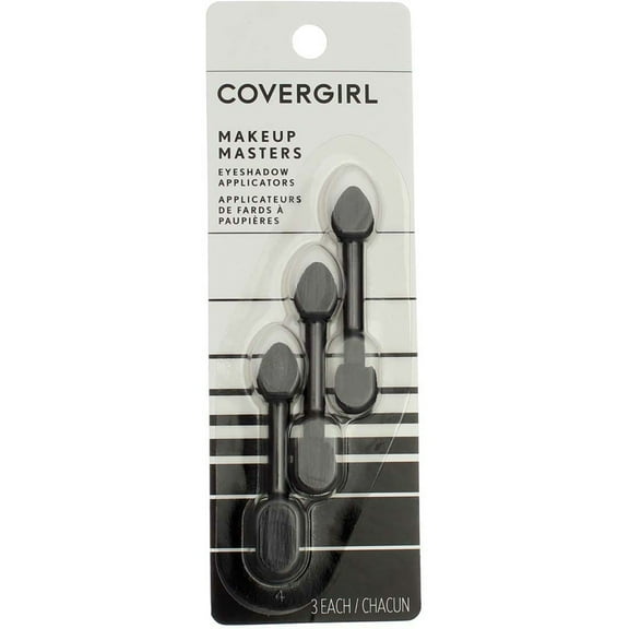 CoverGirl Makeup Masters Eyeshadow Applicators 3 ea (Pack of 2)