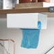 thumbnail image 5 of Dispensador de pañuelos de pared de diseño elegante, caja de servilletas multifuncional para baño y cocina, soporte de pañuelos rectangular, 5 of 8