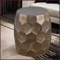 thumbnail image 5 of Hand-Hammered Aluminum 2PC Coffee Table Set - 32” Coffee & 18” End Table, Easy-Clean, Fully Assembled for Living Room, 5 of 15