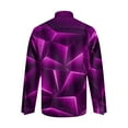 thumbnail image 5 of Ceisia Men's Slim Fit Geometric Print Shirt | Long-Sleeve Stretchy Turndown Collar Casual Top Gift, 5 of 5