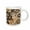 White, variant on 3drose, Late Fall Brown N Tans in Pretty Pattern, 11oz Mug