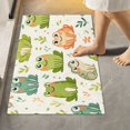 thumbnail image 6 of Toilet Rug U-Shaped Bathroom Rugs Non-Slip Soft Plush Machine Washable Contour Bath Mat Cute Frogs with Leaf 24x20, 6 of 9