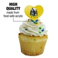 thumbnail image 3 of Batman and Robin Heart Love Cupcake Picks Toppers Decoration Set of 6, 3 of 7