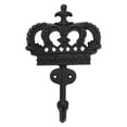 thumbnail image 2 of Ajuny Key Hook Holder Decorative Iron Black Wall Hanging Crown Design Wall Key Rack Kitchen Home Decor Gifts, 2 of 4