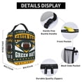 thumbnail image 4 of Green Bay Insulated Lunch Bag Lunchbox For Women Men, Portable Leakproof Cute Tote Cooler Meal Bag, Reusable Lunch Container For Work/Office/Picnic/Travel, 4 of 6