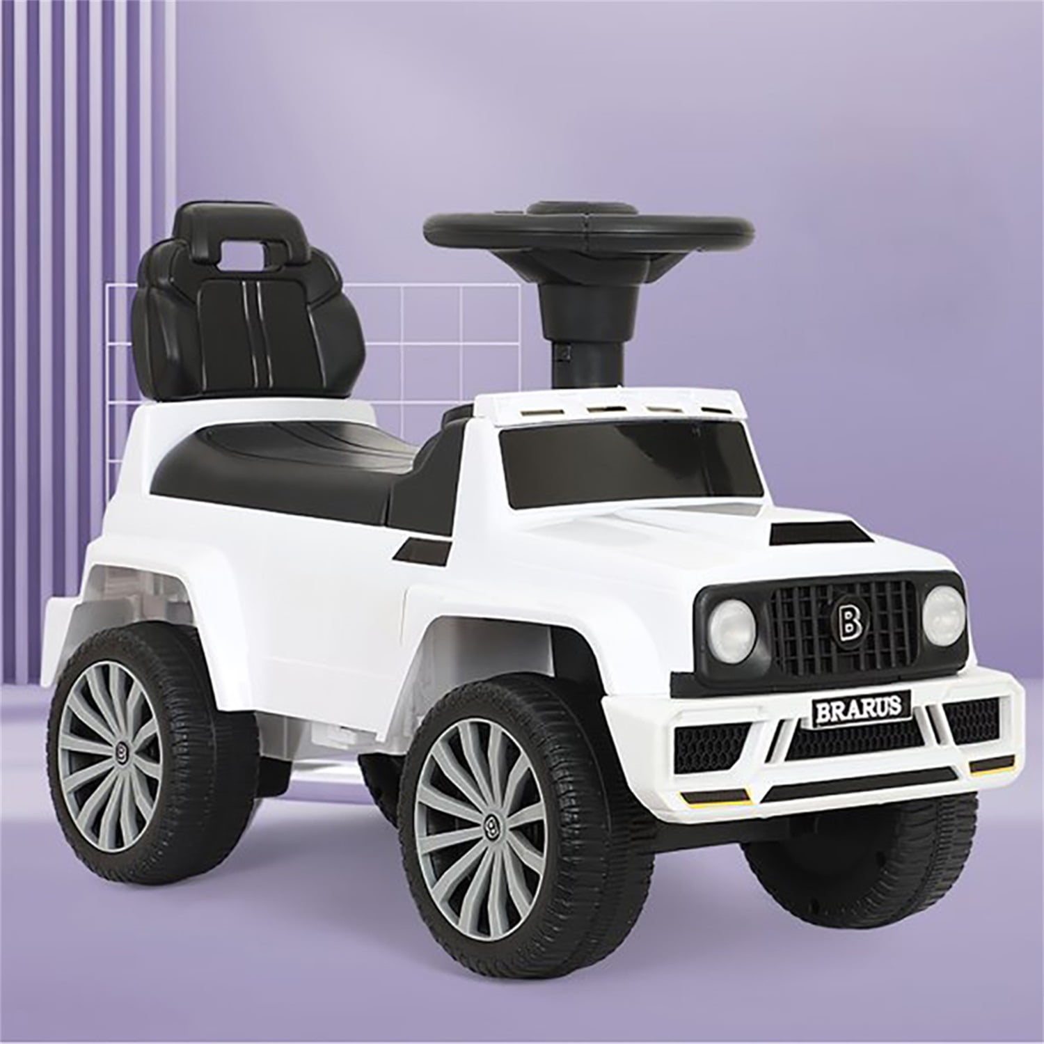 CIPACHO Licensed Mercedes Kids Ride On Push Car, Stroller Sliding Walking Car, White