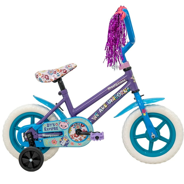 Bicicleta Veloci Street Cross We Are Unicorns Eva Rodada 12 Violeta Infantil