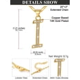 thumbnail image 6 of Silvora Initial Necklace for Women Platinum Plated CZ Crystal Personalized Letter I Pendant Necklace Sparkling Dainty Jewelry Gifts for Grandma Mom Mothers Day, 6 of 7