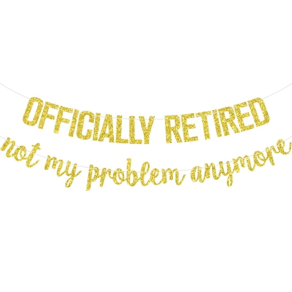 Officially Retired Banner, Happy Retirement, Goodbye Tension Hello Pension, Happy Retirement Party Decorations