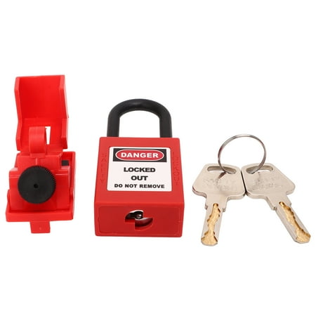 

Circuit Breaker Lock Kit Exquisite Appearance Red Reliable Breaker Lock Out Device Easy Operation With Locking Screw For Automobile