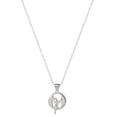 thumbnail image 4 of Disney Tinkerbell Women's Sterling Silver Initial Pendant Necklace, 18" Chain, 4 of 4
