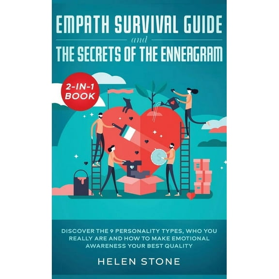 Empath Survival Guide and The Secrets of The Enneagram 2-in-1 Book: Discover The 9 Personality Types, Who You Really Are, (Hardcover)