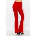 thumbnail image 4 of ALWAYS Women's Leg Flare Bell Bottom Soft Stretchy Pants Red M, 4 of 7