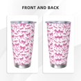 thumbnail image 3 of Fotbe Pink bows Pattern 20 oz Tumbler Stainless Steel Vacuum Insulated Coffee Ice Cup Double Wall Travel Flask Leak-proof Coffee Cup-Without Straw, 3 of 8