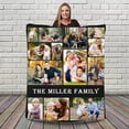 thumbnail image 3 of AISENIN Customizable Family Photo Fleece Surname Blanket Gifts for Birthday Wedding Anniversary Halloween Thanksgiving Christmas 13 photos, 3 of 5