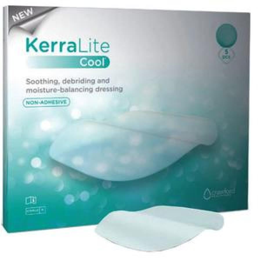 KerraLite Cool Hydrogel Dressing, 5 Inches x 7 Inches, Sterile, 5 Count