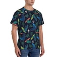 thumbnail image 2 of Vsdgher Dinosaur Print Men's Dry Fit Mesh Athletic Shirts Moisture Wicking Tennis T-Shirt Tops, 2 of 9