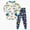 A73-Blue, variant on 1-10 Year Boys Girls' 2-Piece Pajamas Set Long Sleeve Sleepwear Pjs For Kids and Toddler Boys Girls Casual Homewear,7-8 Years