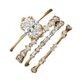thumbnail image 1 of 4 Pcs Zircon Anillo Juegos para Mujeres Niñas Elegante Zirconia Anillos Set Moda Joyería Regalos de cumpleaños para las señoras, 1 of 8