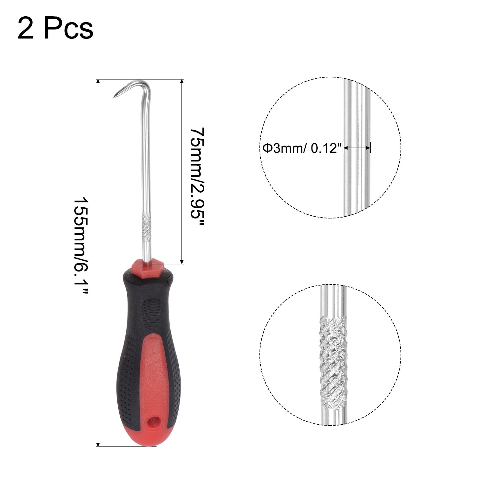 Unique Bargains Puller Remover Tool for Oil Seal and O-rings Gasket Removal 5.91"