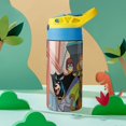 thumbnail image 4 of Scooby Doo Bottles with Pop-Open, 350 Ml Water Cup for Boys Girls Kids, Reusable Leakproof Tumbler, 304 Stainless Steel, Keeps Drinks Cold, 4 of 8